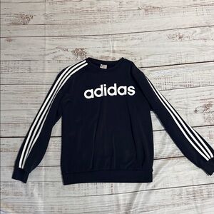 Adidas Navy Sweatshirt with White Accents